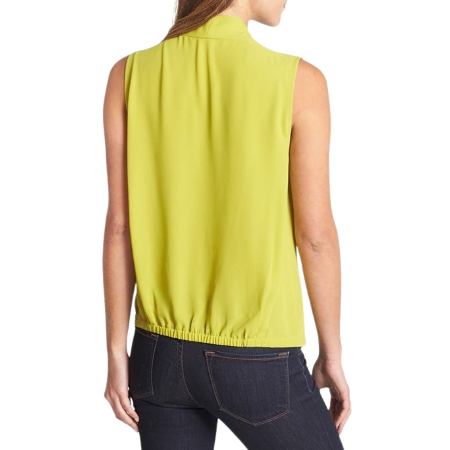 Vince Camuto Women's Fushia Sleeveless Faux-Wrap Top