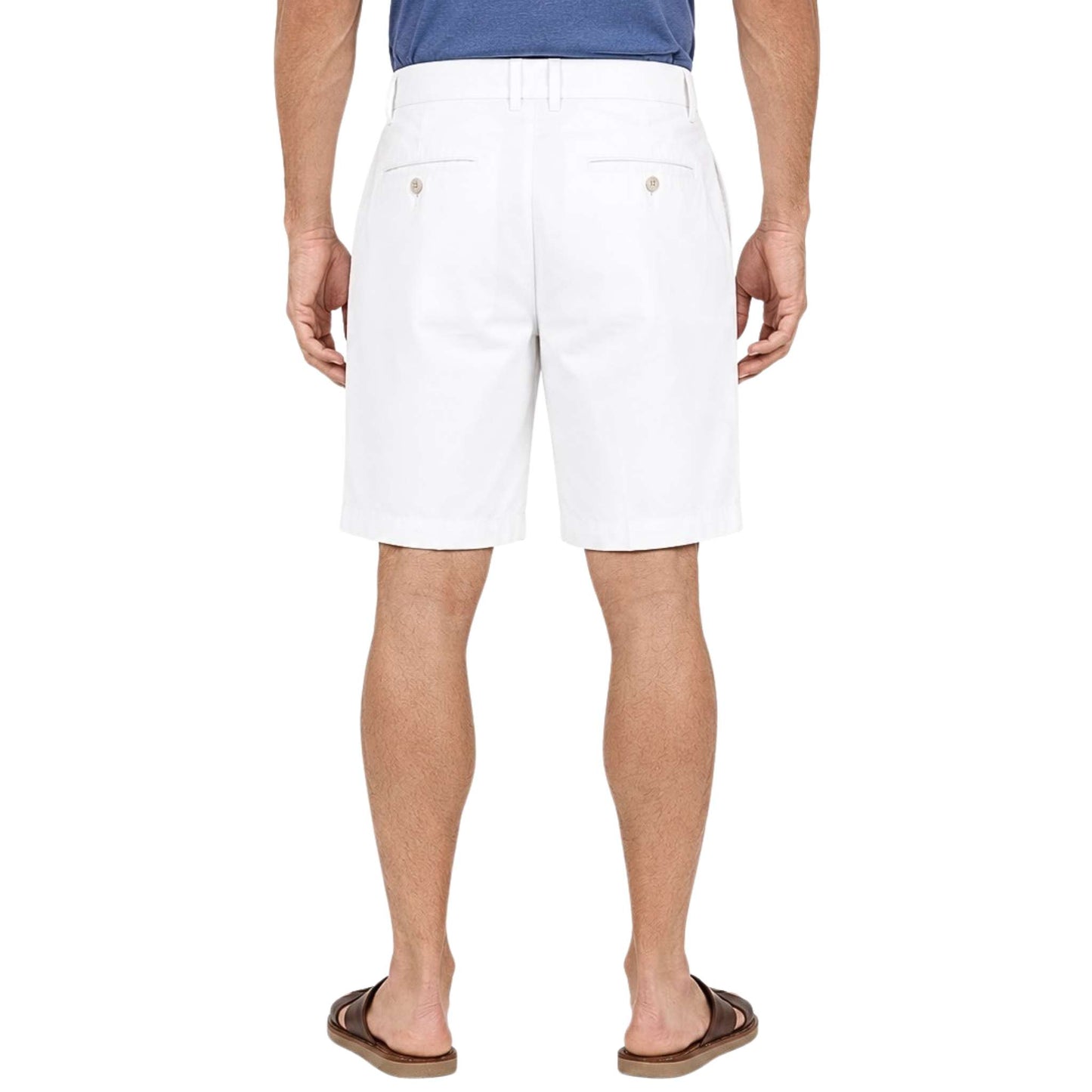 Club Room Men's White Classic Pleat Front Shorts