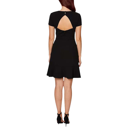 Betsey Johnson Women's Short Sleeve Heart Belted Dress