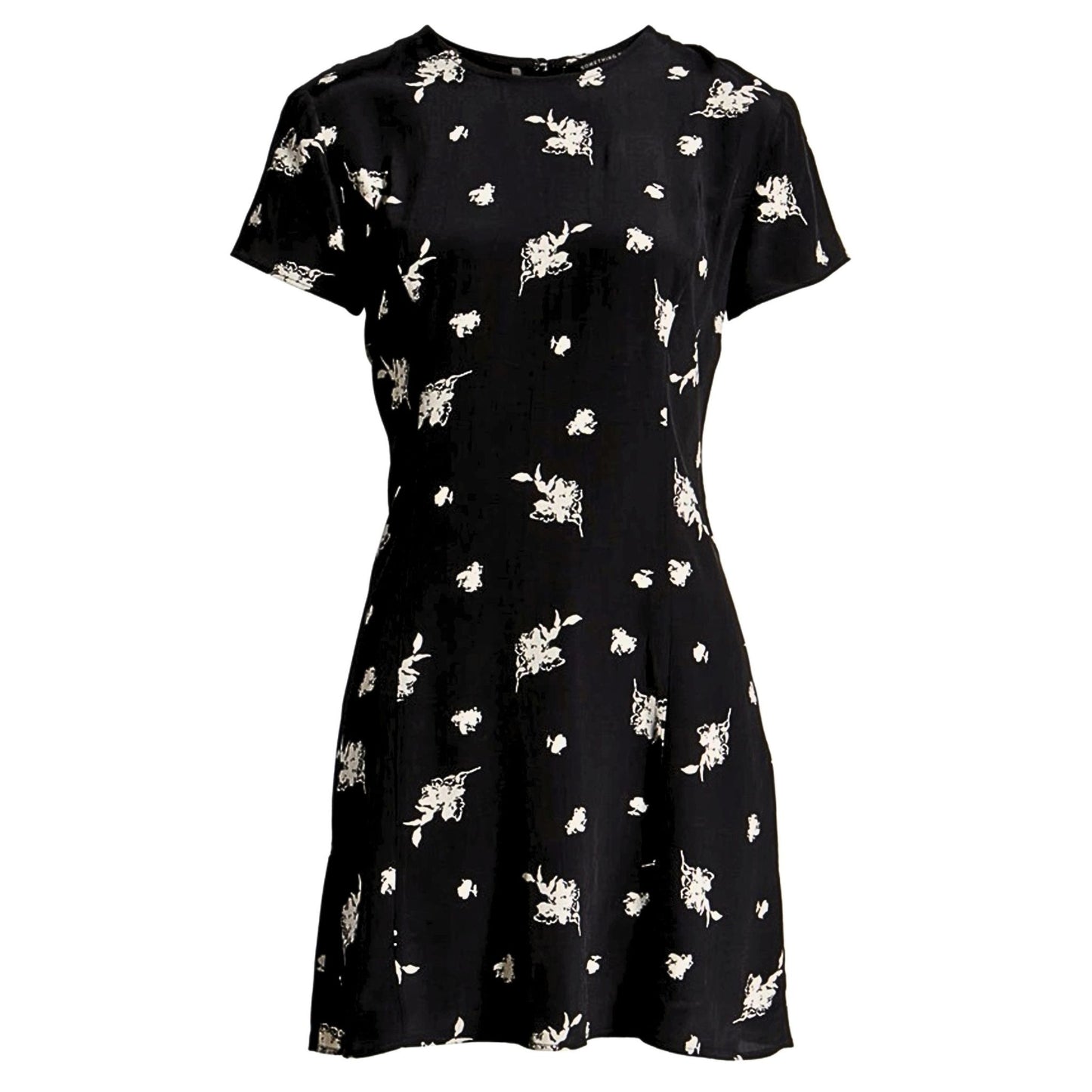 Something Navy Women’s Black Etch Flowers Easy Flirty Minidress
