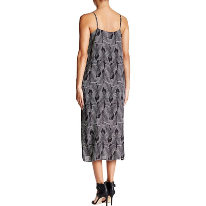 Vince Camuto Women’s Petite Rich Black Graphic Print Maxi Dress