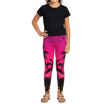 Hurley Girl’s Hyper Pink Sublimation Leggings