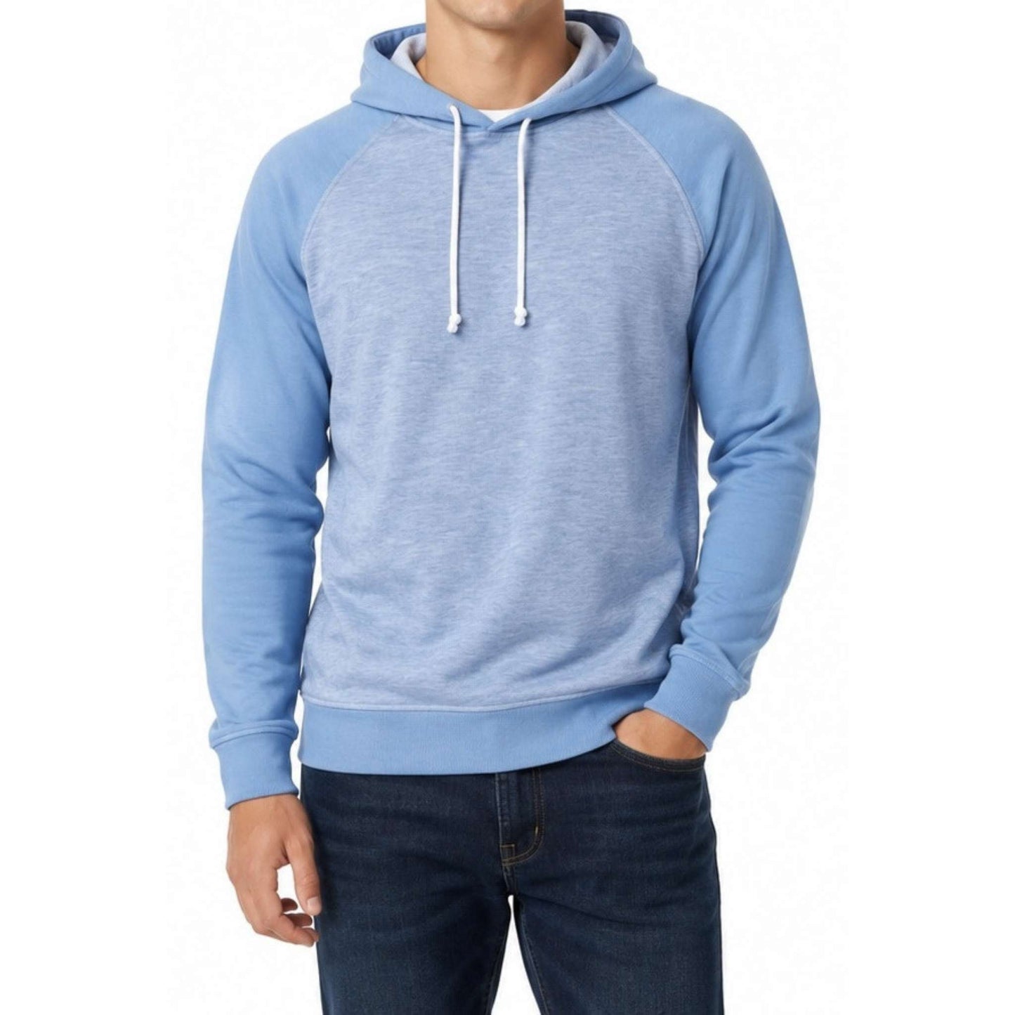 American Rag Men's Blue Two-Tone Hoodie