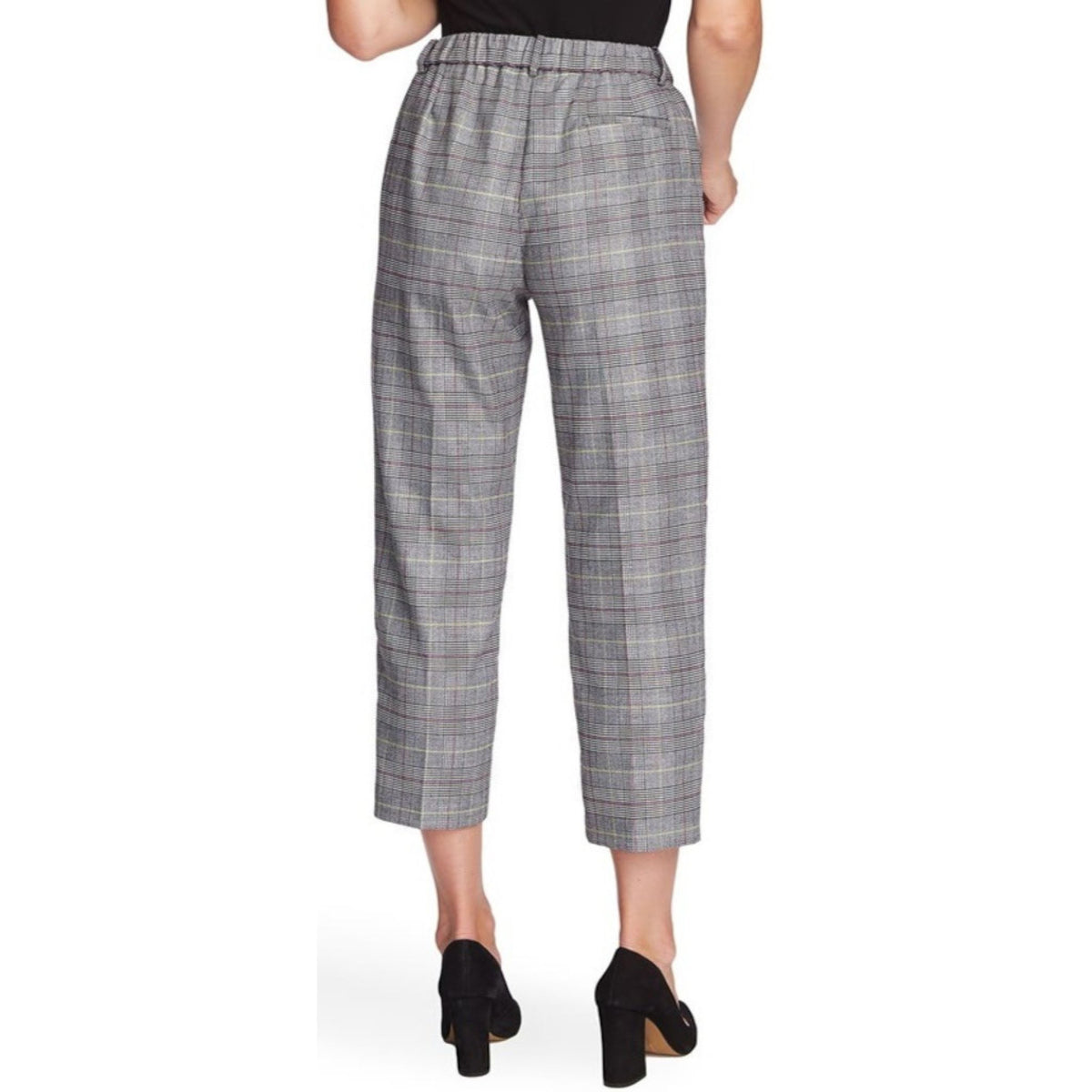 Vince Camuto Women's Chrome Glen Plaid Ankle Pants