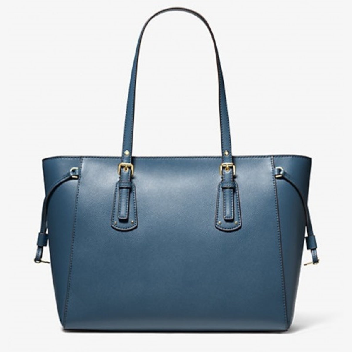 MICHAEL Michael Kors Voyager Dark Chambray Medium Logo Tote Bag