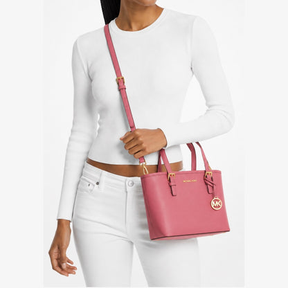 MICHAEL Michael Kors Jet Set Travel Extra-Small Leather Top-Zip Tote Bag