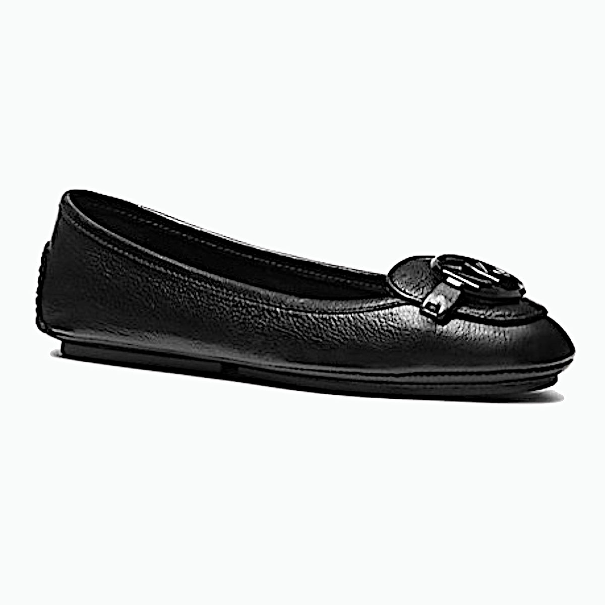 MICHAEL Michael Kors Black Lillie Leather Moccasin
