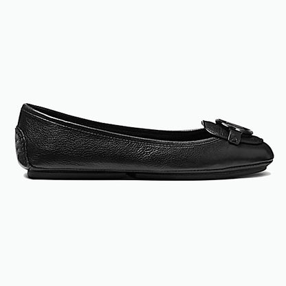 MICHAEL Michael Kors Black Lillie Leather Moccasin