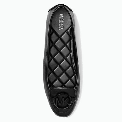 MICHAEL Michael Kors Black Lillie Leather Moccasin