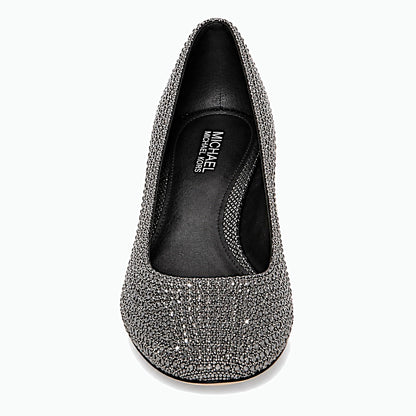 MICHAEL Michael Kors Arabella Silver Kitten Heel Pumps