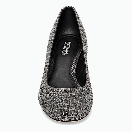 MICHAEL Michael Kors Arabella Silver Kitten Heel Pumps