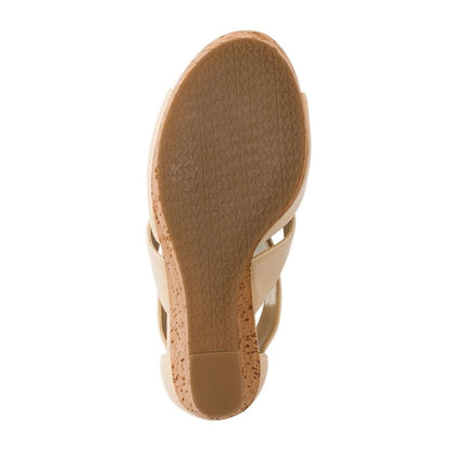 MICHAEL Michael Kors Damita Ecru Platform Wedge Sandals
