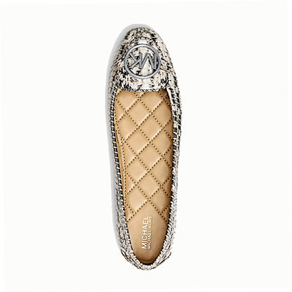 MICHAEL Michael Kors Natural Lillie Leather Moc Flats