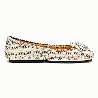 MICHAEL Michael Kors Natural Lillie Leather Moc Flats