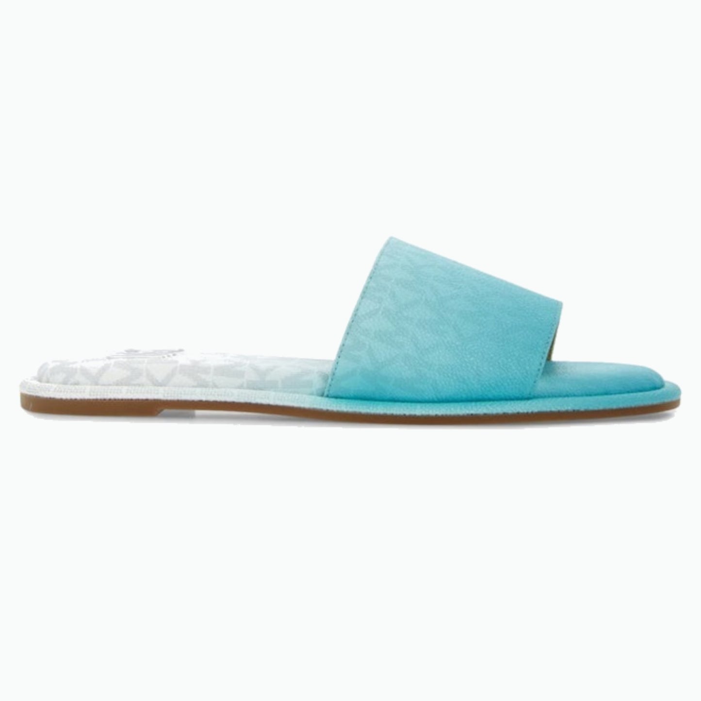MICHAEL Michael Kors Hayworth Ocean Blue Ombré Logo Slide Sandal