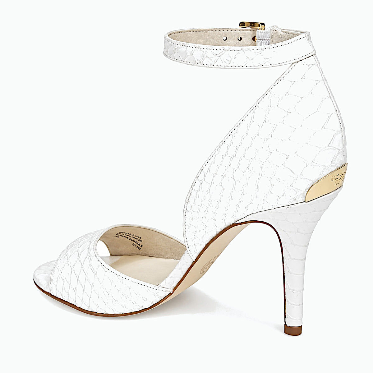 MICHAEL Michael Kors Brenna Optic White Ankle Strap Sandal