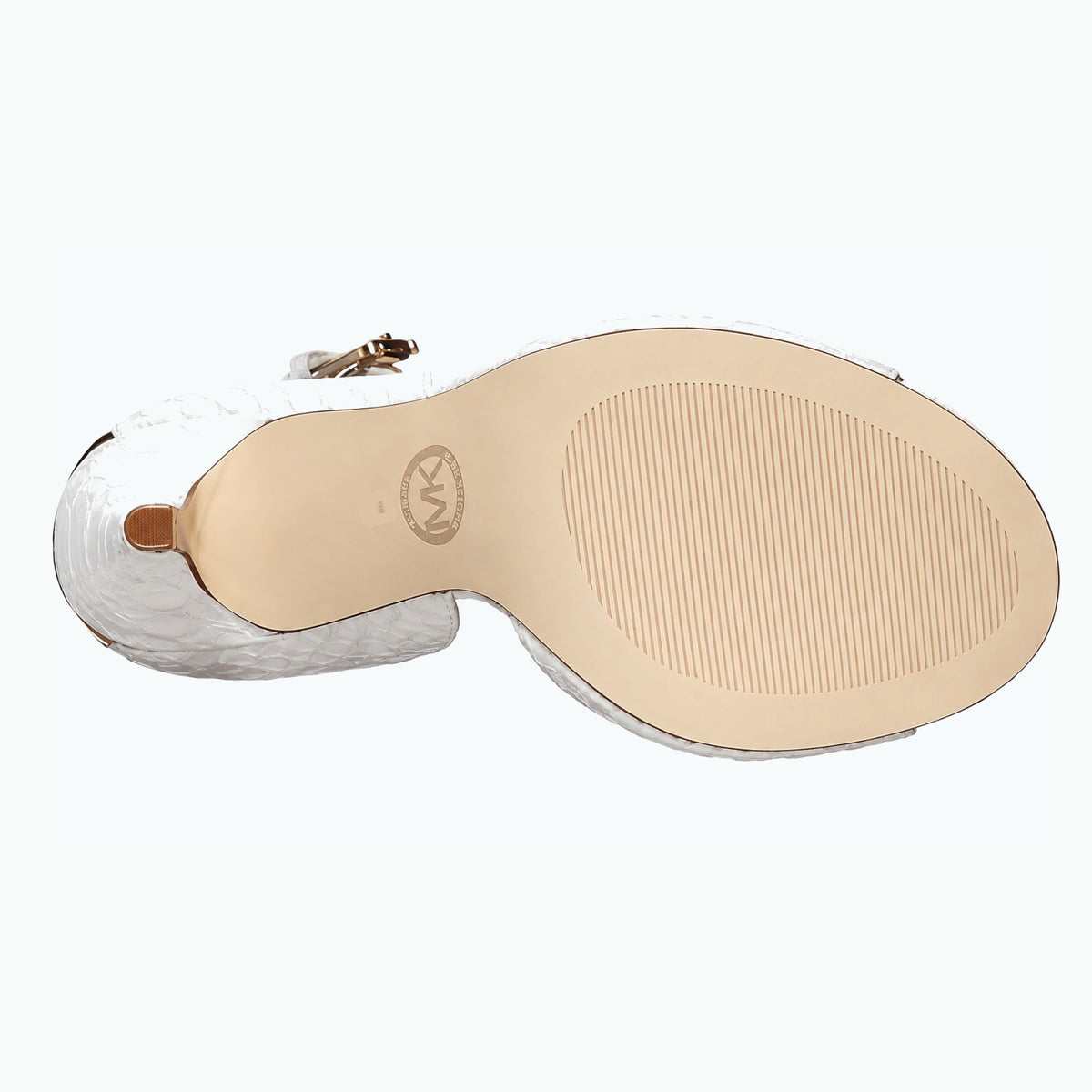 MICHAEL Michael Kors Brenna Optic White Ankle Strap Sandal