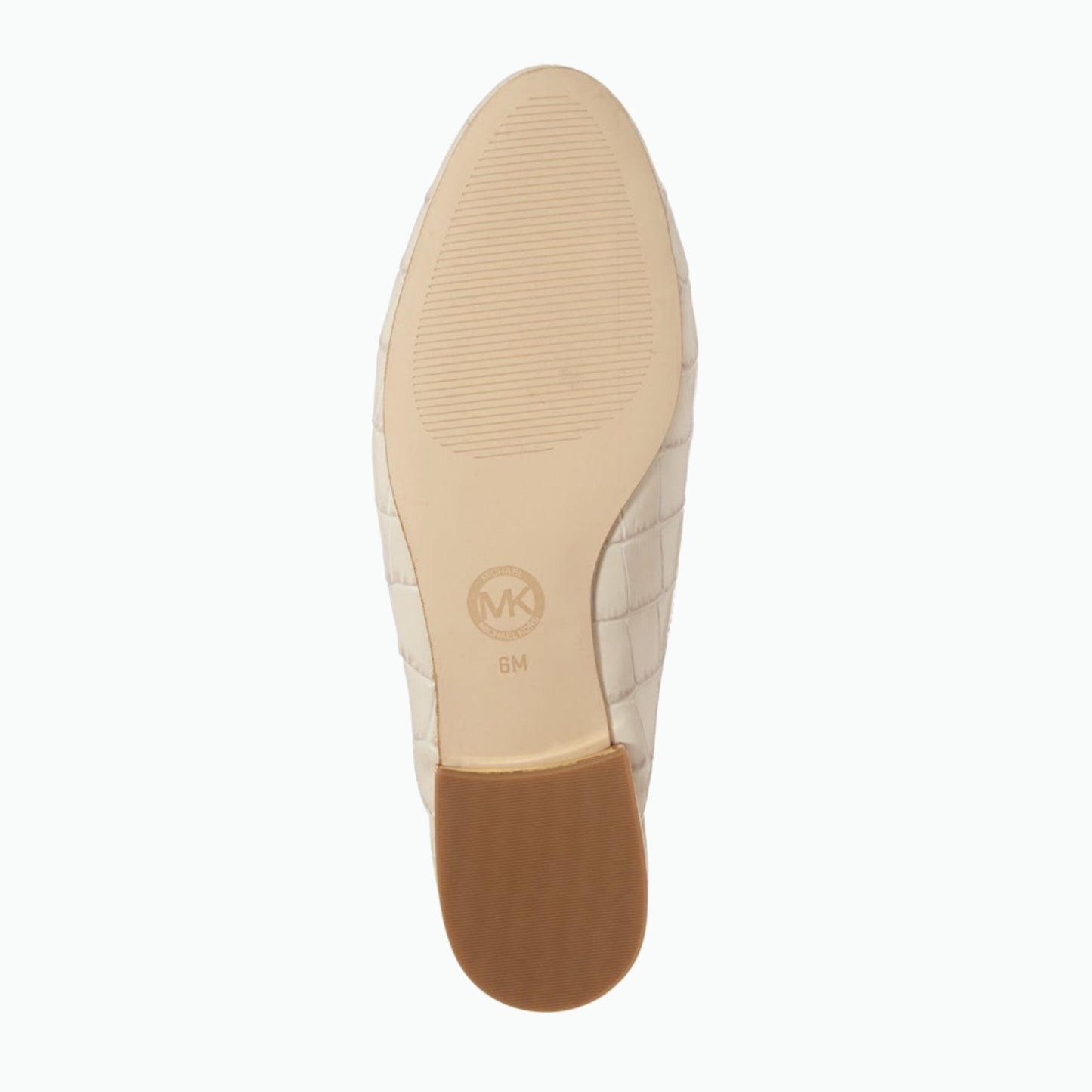 MICHAEL Michael Kors Natasha Ecru Croc-Embossed Mule