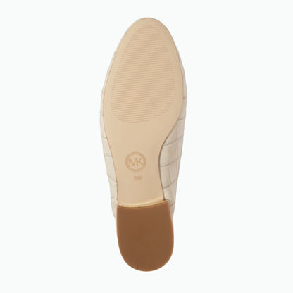 MICHAEL Michael Kors Natasha Ecru Croc-Embossed Mule