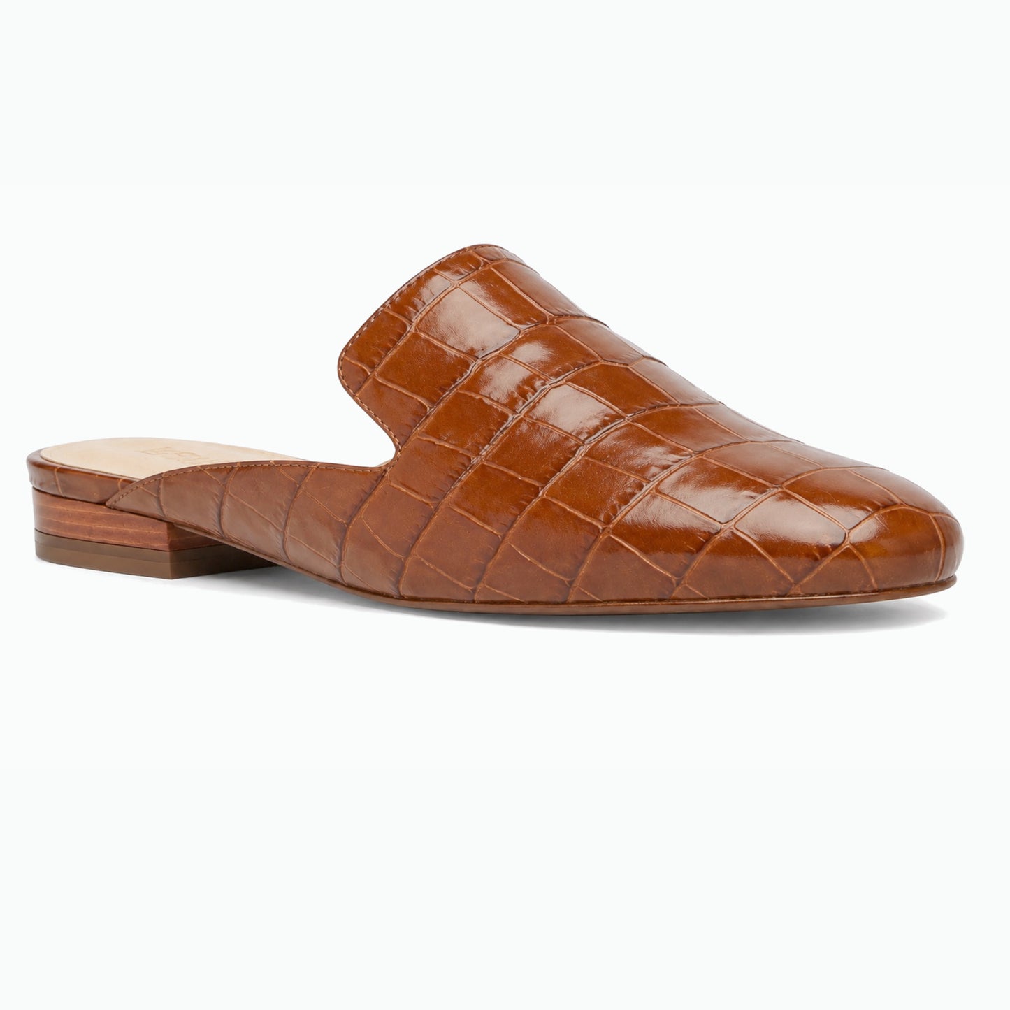 MICHAEL Michael Kors Natasha Luggage Croc-Embossed Mule