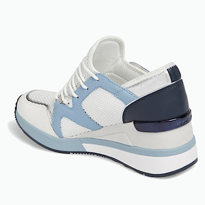 MICHAEL Michael Kors Scout Optic White/Blue Wedge Sneaker