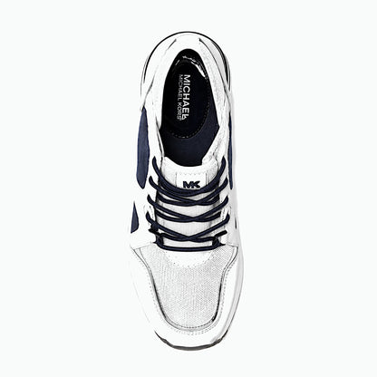 MICHAEL Michael Kors Scout Optic White/Navy Wedge Sneaker