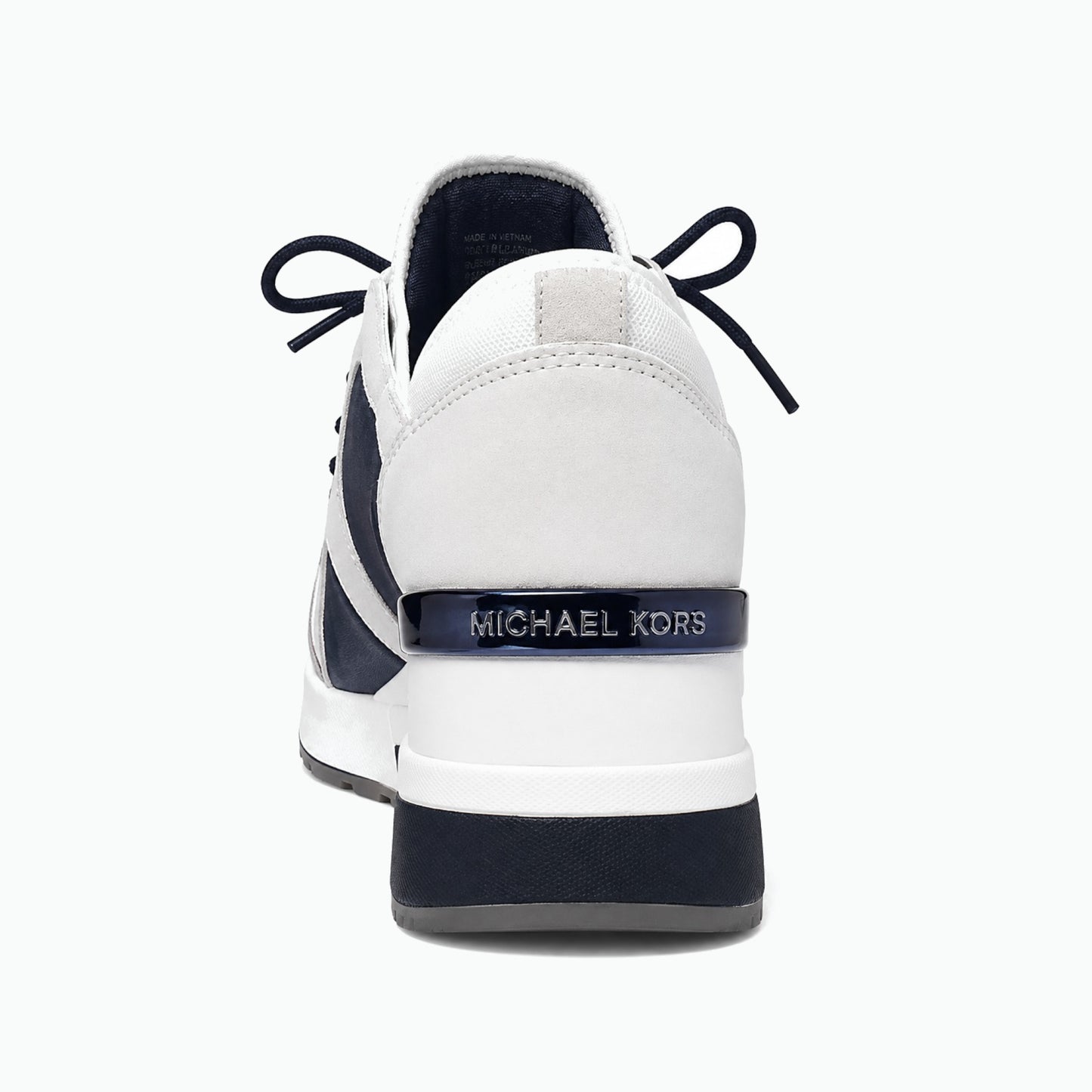 MICHAEL Michael Kors Scout Optic White/Navy Wedge Sneaker
