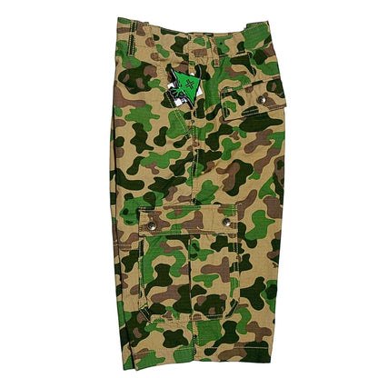 LRG Boy's British Khaki Core Collection Classic Cargo Camo Shorts