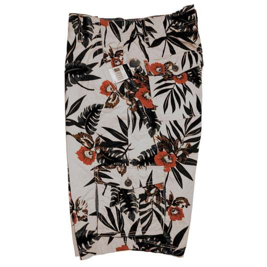 Sean John Men's Tropical Flowers Cargo Shorts