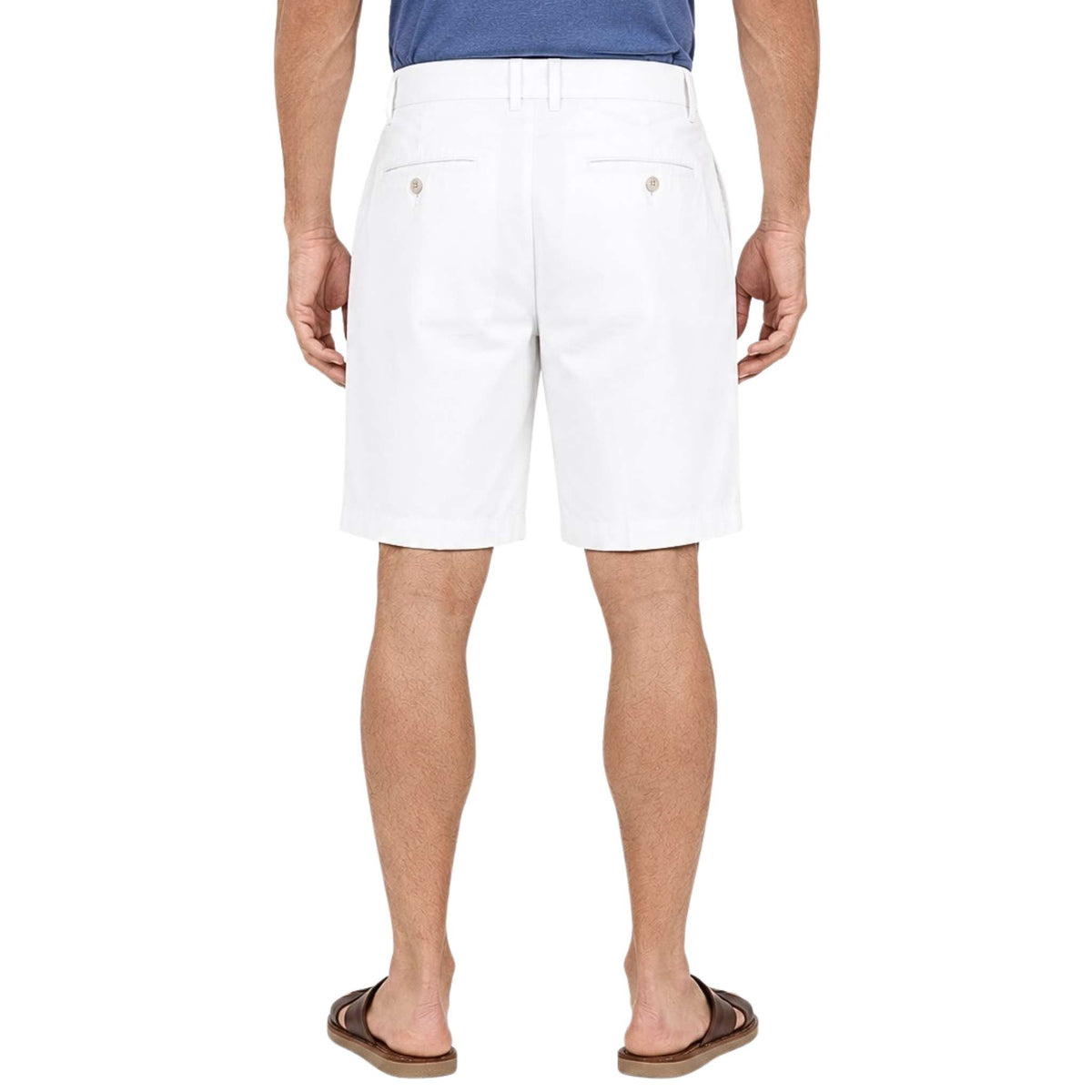 Club Room Men's White Classic Pleat Front Shorts