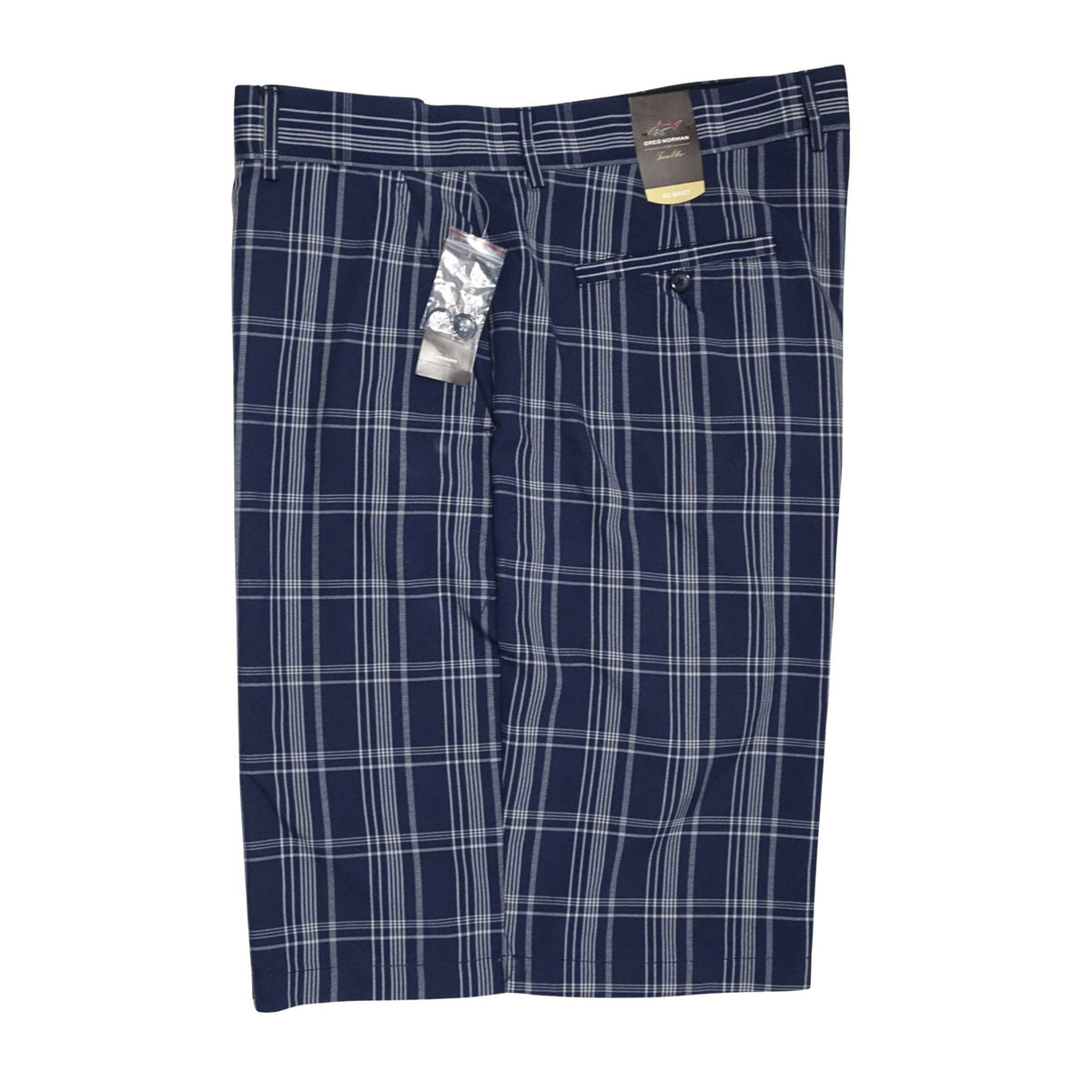 Greg Norman for Tasso Elba Men's Night Sky Classic-Fit Plaid Performance Shorts