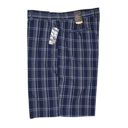 Greg Norman for Tasso Elba Men's Night Sky Classic-Fit Plaid Performance Shorts