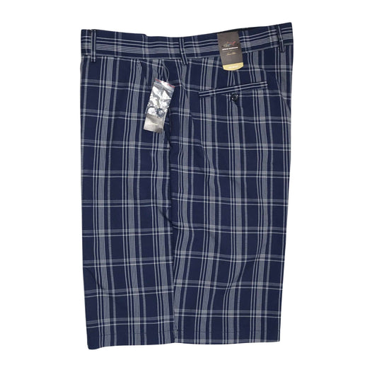Greg Norman for Tasso Elba Men's Night Sky Classic-Fit Plaid Performance Shorts