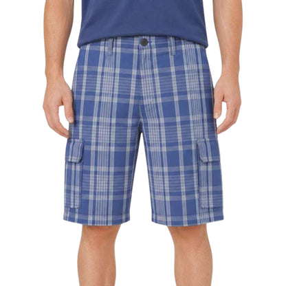 Dockers Men's Vintage Indigo Plaid Cargo Shorts