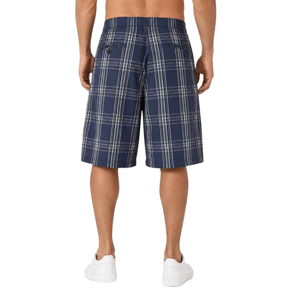 Greg Norman for Tasso Elba Men's Night Sky Classic-Fit Plaid Performance Shorts