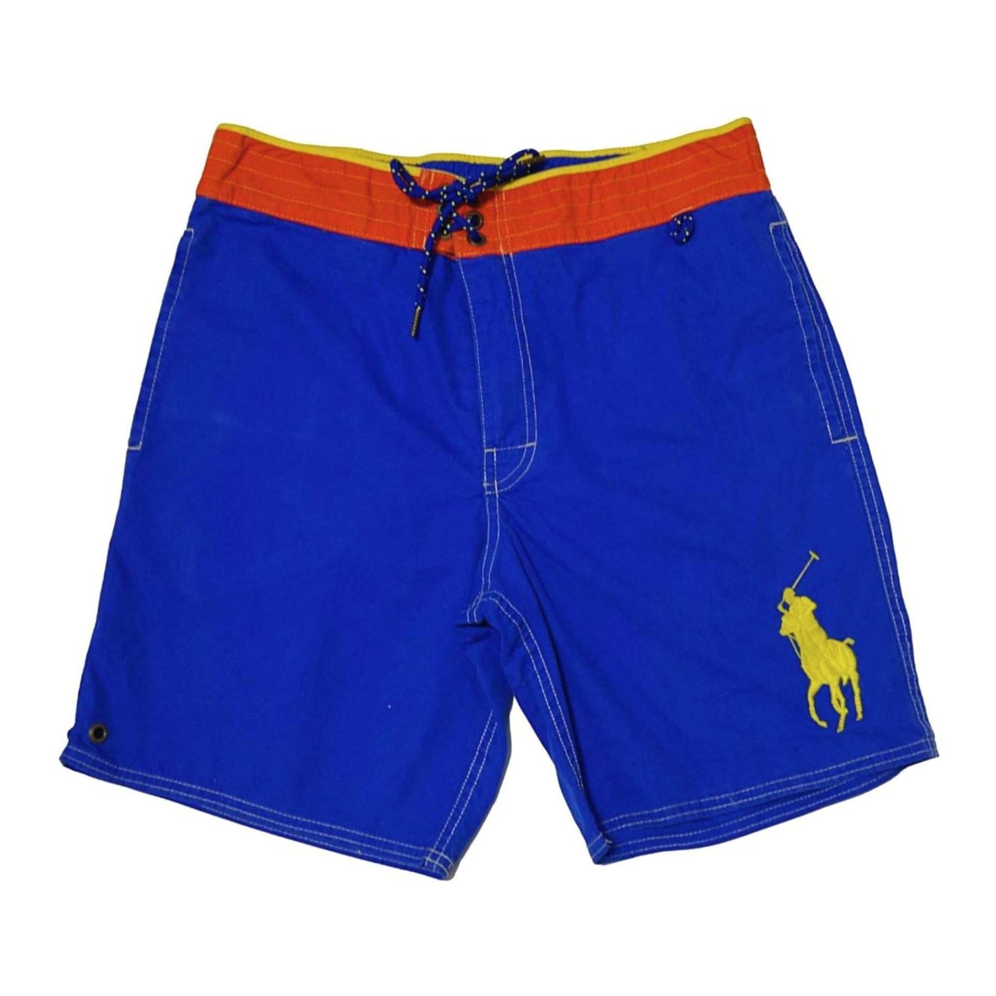 Polo Ralph Lauren Men's Big Pony Blue/Yellow Swim Trunks