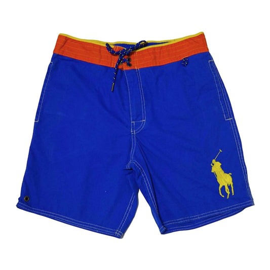 Polo Ralph Lauren Men's Big Pony Blue/Yellow Swim Trunks