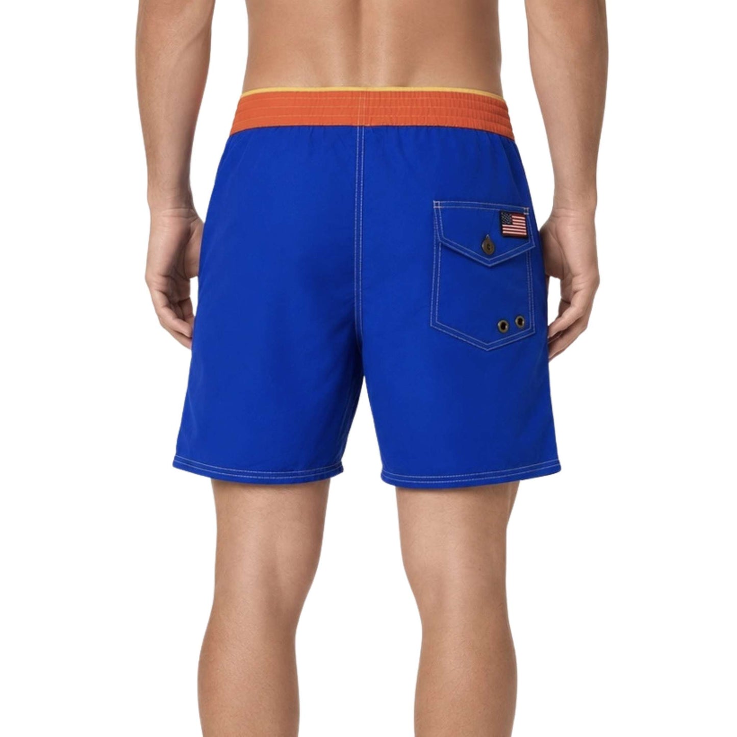 Polo Ralph Lauren Men's Big Pony Blue/Yellow Swim Trunks