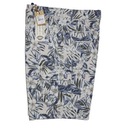WRK Men's Grey Vance Floral Cargo Shorts