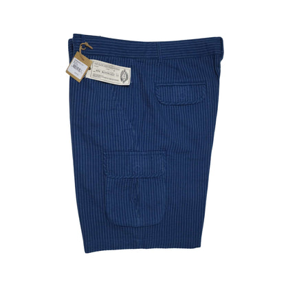WRK Men's Blue Vance Stripe Cargo Shorts