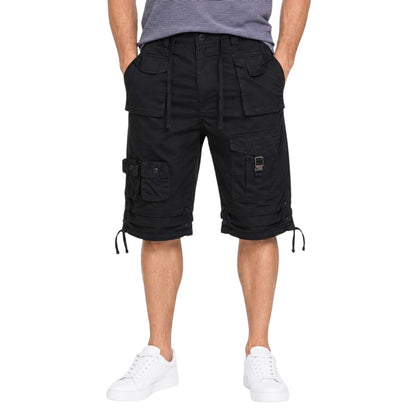 Sean John Men's Black Classic Flight Cargo Shorts