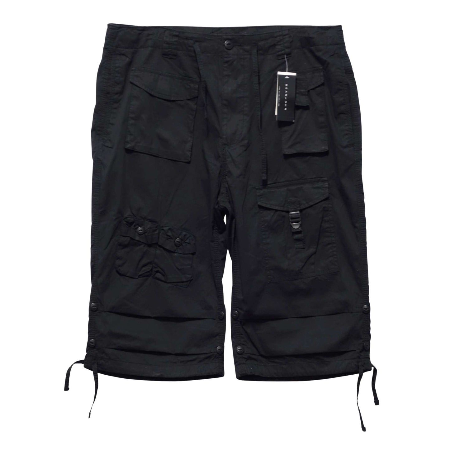 Sean John Men's Black Classic Flight Cargo Shorts